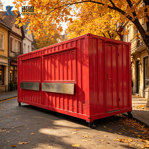 Customized 20ft Cafe With Commercial Kitchen Shipping Container Modern Modular Restaurant - Product Image 2