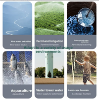 Pompe à eau submersible multi-étages en acier inoxydable QD 5,5 CV à grand débit pour l'irrigation des jardins et les arroseurs