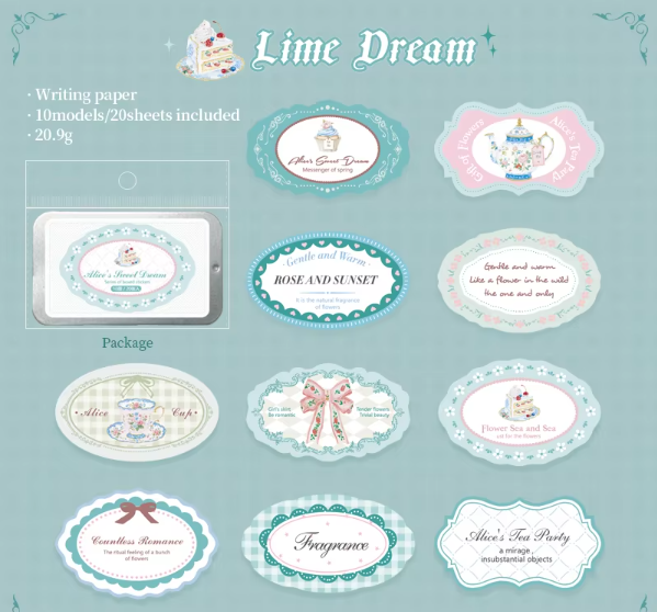 D Paysage de rêve vert citron