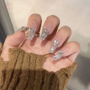 <span class=keywords><strong>Uñas</strong></span> Acrílicas Hechas a Mano con <span class=keywords><strong>Diseño</strong></span> Nuevo <span class=keywords><strong>2023</strong></span>, <span class=keywords><strong>Uñas</strong></span> Postizas Hechas a Mano, <span class=keywords><strong>Uñas</strong></span> Largas Tipo Ataúd - Product Image 5