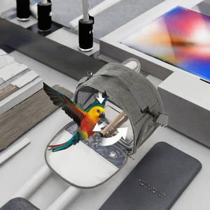 Bolsa de Viaje Ajustable para Pájaros y Loros, Portátil, Transpirable, Plegable, con Bandeja Transparente, Ligera, con Cierre, Sólida - Product Image 3