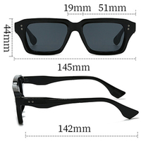 Lunettes de soleil carrées tendance, lunettes de soleil à la mode, vente en gros pas chère, classiques, populaires, lunettes de soleil en plastique pour hommes et femmes