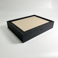 Boîte de rangement de bureau en cuir, plateau à café de luxe en cuir gaufré, plateau de tiroir en cuir, présentoir de produits de beauté, boîte de rangement en cuir