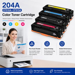 Cartucho de Tóner de <span class=keywords><strong>Color</strong></span> 204A CF510A CF511A CF512A CF513A para Impresora <span class=keywords><strong>HP</strong></span> <span class=keywords><strong>Color</strong></span> <span class=keywords><strong>LaserJet</strong></span> <span class=keywords><strong>Pro</strong></span> M154a M154nw <span class=keywords><strong>MFP</strong></span> M180n M180nw <span class=keywords><strong>M181fw</strong></span> - Product Image 4