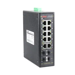 Offerta speciale ONV industriale switch PoE gigabit 10 porta PoE rete interruttore con 2 RJ45 uplink e 4 porte SFP