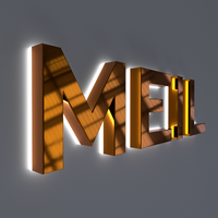 Logo de magasin 3d rétro-éclairé avec lettre de canal, panneau Led extérieur
