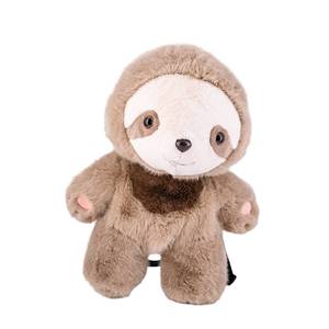 OEM özel yumuşak doldurulmuş hayvan oyuncaklar özelleştirilebilir renk peluş hayvan şekilli peluş sırt çantası tembellik sırt çantası çocuklar çiftler için hediyeler - Product Image 5