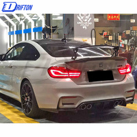 Diffuseur arrière de style Vors pour BMW M3 M4 F80 F82 F83 Kit carrosserie en fibre de carbone
