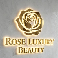 Enseigne en lettres métalliques 3D LED pour salon de beauté, panneau mural avec nom, enseigne publicitaire rétroéclairée en acier inoxydable, logo métallique