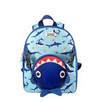 Sac à dos enfant 3D requin amusant en néoprène, imperméable et antichoc, pour la maternelle, la crèche et les activités de plein air