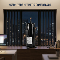Compresseur Scroll de Réfrigération Neuf Original 453DH-72D2 55240BTU 16200W Cuivre R410A pour Climatisation et Stockage Frigorifique