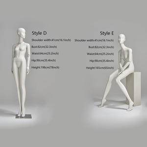 Toptan lüks zarif tam vücut kadın manken moda gerçekçi kadınlar kukla elbise formu ekran mankeni Torso standı - Product Image 3