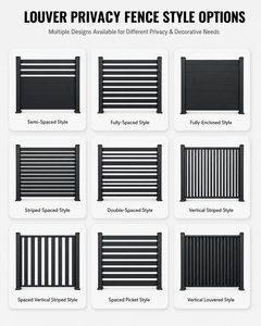 Clôture de jardin en aluminium <span class=keywords><strong>blanc</strong></span> à lattes horizontales pour la transition entre la piscine et la zone privée, longue durée de vie, antirouille, installation facile - Product Image 3