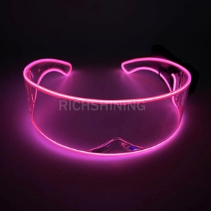 RICHSHINING 2026 Gafas LED Inalámbricas Luminosas, Gafas Transparentes con Luz para Navidad, Halloween, Cosplay, Fiestas, Bares - Product Image 6