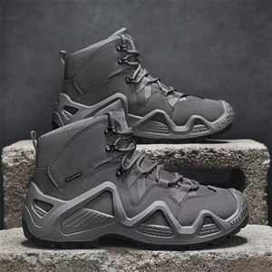 High-Top Wüstenstiefel Taktische Sportschuhe Herbst Rutschfest Stoßdämpfend für Fitnessstudio Outdoor Fitness Wandern - Product Image 5