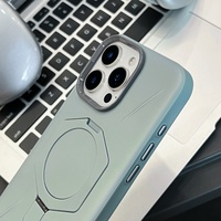 Coque de téléphone magnétique à pivot diamanté pour iPhone 16 15 14 13 12 ProMax 16 15 14 Plus avec protection d'objectif plaqué