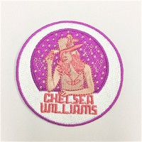 Pas de quantité minimale de commande coudre sur le fer sur des patchs de broderie personnalisés de haute qualité de taille moyenne et unique