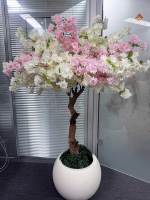 Y049 Arbre de cerisier artificiel coloré de haute qualité et haute densité, décorations pour la maison, un article tendance sur Instagram.