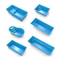Grande coque de piscine extérieure en fibre de verre personnalisée à vendre