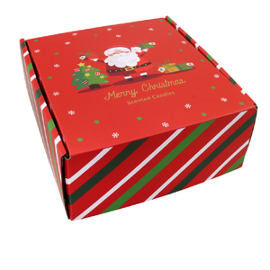 Ensemble cadeau de <span class=keywords><strong>bougies</strong></span> parfumées en boîte métallique avec cire de soja, design Joyeux Noël - Product Image 6