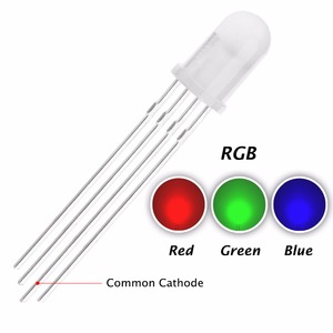 Jstroni 4-pin 5mm RGB <span class=keywords><strong>LED</strong></span> diode với phổ biến anode khuếch tán Ống kính 4 <span class=keywords><strong>pins</strong></span> F5 tri-màu <span class=keywords><strong>LED</strong></span> ánh sáng - Product Image 2