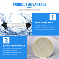 Module de filtration UF en PVDF à membrane à fibres creuses de type colonne pour le traitement des eaux industrielles