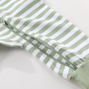 Pigiami per Neonati in Bambù, Vendita all'Ingrosso, Tutine Personalizzate per Bambini, Confezione da <span class=keywords><strong>2</strong></span>, Tute con Cerniera a <span class=keywords><strong>2</strong></span> Vie, OEM ODM, Abbigliamento per Neonati 0-24 Mesi - Product Image 4