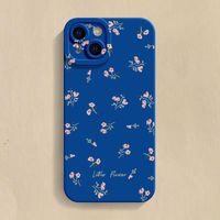Étui de téléphone en TPU imperméable et antichoc à imprimé floral vintage pour 11-17 Pro Max/Mini Pro/SE2 avec support magnétique