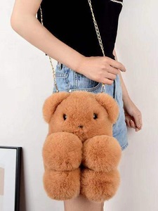 ตุ๊กตาหมีเท็ดดี้ขายส่ง ของเล่นตุ๊กตาขนนุ่ม กระเป๋าสะพายข้างแบบโซ่ลายการ์ตูน สำหรับชายหญิง เหมาะสำหรับชายหาด กีฬา ตกปลา - Product Image 2