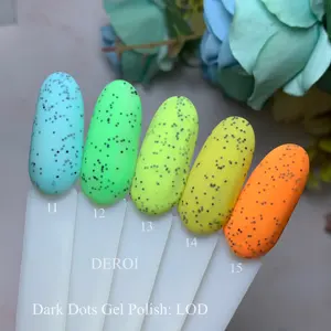 Nuevo diseño DARK DOTS esmalte de uñas de alta pigmentación dulce Color UV Gel esmalte de uñas Productos Profesionales de Arte de uñas