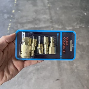 ชุดข้อต่อเร็ว 1/4 NPT ข้อต่อเกลียวตัวผู้ตัวเมีย ชิ้นส่วนนิวเมติก - Product Image 2