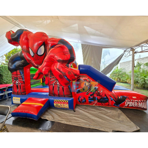 Château de rebond gonflable sur le thème des super-héros avec toboggan pour <span class=keywords><strong>parc</strong></span> d'attractions <span class=keywords><strong>ou</strong></span> divertissement de videur sautant - Product Image 4