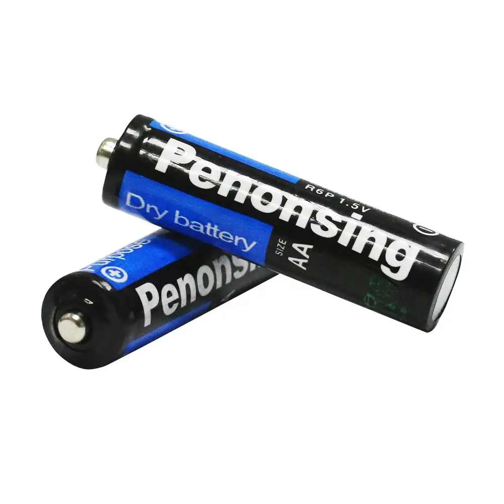 Penonsing Blue Color Battery AA Size 1.5v R6p R6 UM3 AA Carbon Zinc Batteries
