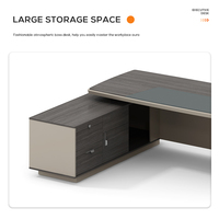 Mobili da ufficio in legno tavolo da ufficio Modern Manager Director Ceo Executive scrivania da ufficio
