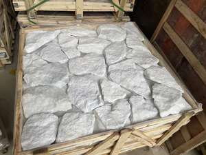 <span class=keywords><strong>Façade</strong></span> extérieure en <span class=keywords><strong>pierre</strong></span> de culture naturelle pour maisons Revêtement en quartzite en cristal blanc Panneau en <span class=keywords><strong>pierre</strong></span> de pile folle pour décoration murale Visage - Product Image 3