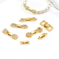 Bracelet en or véritable 18 carats, fermoir de montre pliable, ensemble de trois pièces, collier, accessoires de bijoux à faire soi-même