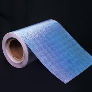 Customizable Holographic Vinyl Self-Adhesive PVC Roll Material Printable Holographic Flexible For Inkjet Printed - Product Image 1