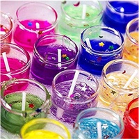 Mehrfarbige Rauchfreie Dekorative Mini Niedliche Gel-Wachs Teelichter mit Farbwechsel-Funktion für Heim-Deko Diwali Festival