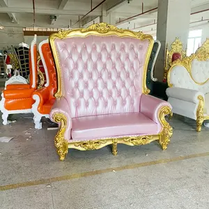 Tianshan — fauteuil de luxe en bois, canapé housse de mariage, couleur rose or, à vendre, usine