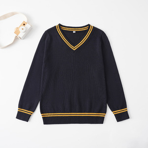 Pull-over pour enfants, nouveau style printemps-automne, pull style universitaire, vêtements d'extérieur élégants pour garçons, pull en coton pour filles - Product Image 2