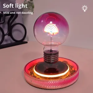 Nuovo lancio atmosfera creativa luce notturna tecnologia levitazione magnetica luce nera arcobaleno <span class=keywords><strong>LED</strong></span> lampadina <span class=keywords><strong>E27</strong></span> per Desktop magazzino - Product Image 4