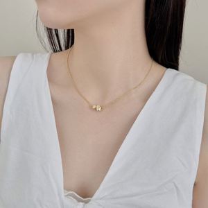 Dylam Stylish Minimalist Design Hypoallergenic S925 Silver Frosted Surface Double Circle <b>Beads</b> Pendant Necklace for Daily Wear - Product Image 4