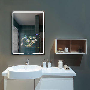 Vercon 2025 LED thắp sáng phòng tắm thông minh Màn hình cảm ứng thông minh gương chiếu sáng treo tường Vanity gương Loa Bluetooth - Product Image 6