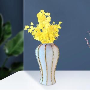 Organizzatore da scrivania artigianale barattolo di zenzero in porcellana e vaso di fiori in ceramica soluzione di stoccaggio unica - Product Image 1
