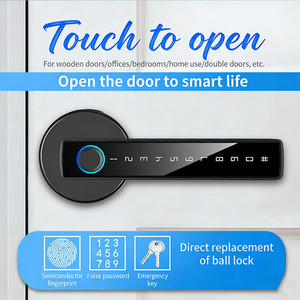 TTlock TUYA APP กุญแจล็อคประตูอัจฉริยะแบบดิจิตอลสำหรับภายในบ้าน พร้อมระบบสแกนลายนิ้วมือ รหัสผ่าน และคีย์การ์ด - Product Image 4