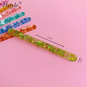 Kẹo Quà Tặng Hàng Thủ Công Mỹ Nghệ Đảng 4.5 Inch Acrylic Popsicle Sticks Gương Ice Cream Glitter Sticks Tái Sử Dụng Ice Pop Sticks PQA065 - Product Image 4