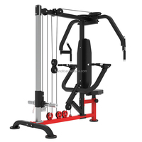 Machine de musculation multi-fonctions 2-en-1 avec fonction de développé couché, équipement de musculation debout en acier pour les pectoraux et le dos, nouveau