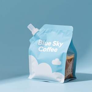 250g túi cà phê bằng nhôm đáy phẳng với <span class=keywords><strong>8</strong></span> túi niêm phong Đường may có vòi để rót thuận tiện - Product Image 1