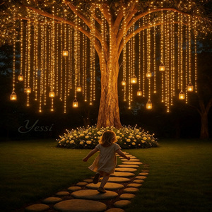 Lumière à fibre <span class=keywords><strong>optique</strong></span> d'extérieur avec changement de couleur RVB vibrant, étanche, pour la décoration paysagère des arbres, des parcs et une <span class=keywords><strong>ambiance</strong></span> festive - Product Image 2