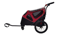 Remorque extérieure pliable pour animaux de compagnie Chariot de plage en sable pliable à la main Transporteurs pour chiens et autres animaux de compagnie Produits de voyage pratiques